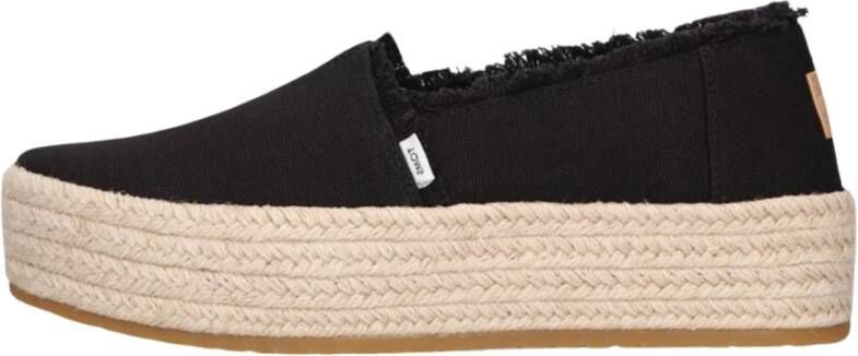 Toms Zwarte Espadrilles Valencia Zomerstijl