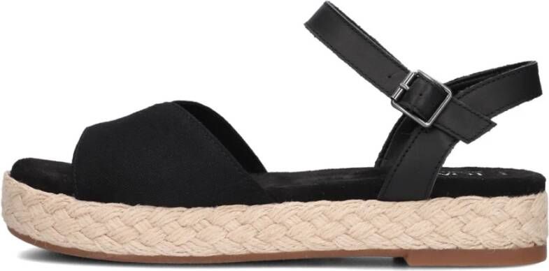 TOMS Zwarte Kruisband Sandalen Abby Black Dames