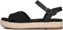 TOMS Zwarte Kruisband Sandalen Abby Black Dames - Thumbnail 2