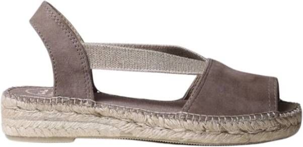 Toni Pons Ella Dames Espadrilles Taupe Suède - Foto 2
