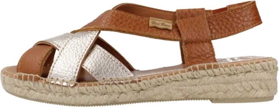 Toni Pons Flat Sandals Brown Dames