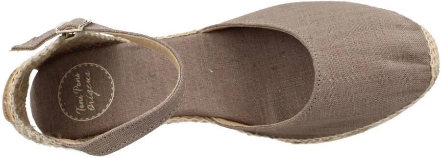 Toni Pons Caldes Dames Espadrilles Taupe Linnen CALDEStaupe - Foto 3