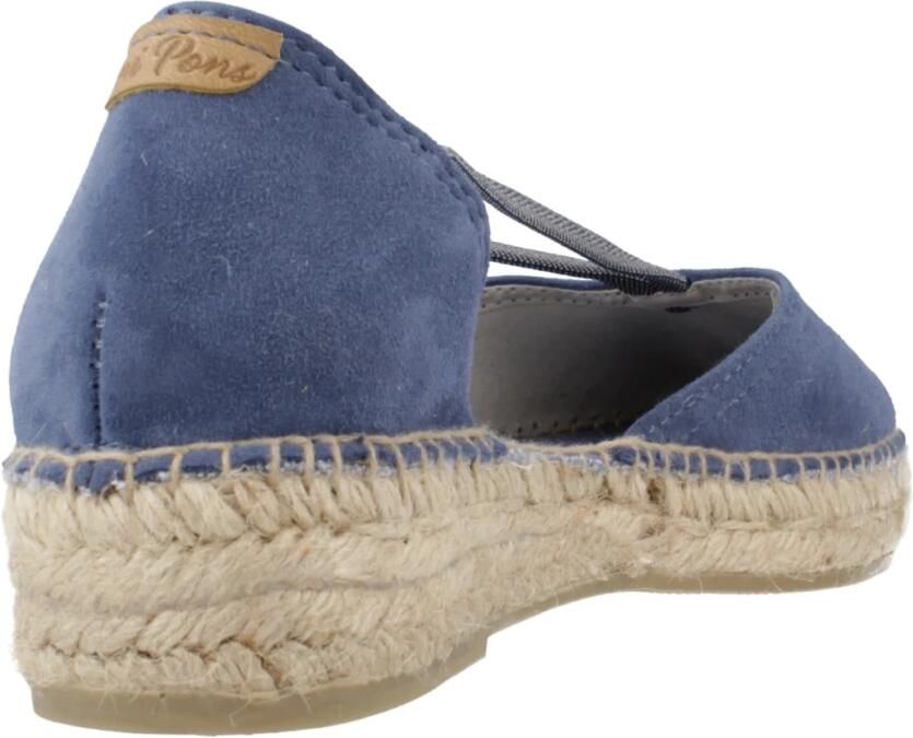 Toni Pons ERLA-A Suède espadrille voor dames met bandje INDIGO - Foto 4