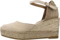 Toni Pons Dames espadrille met linnen sleehak LAIA-NT - Beige