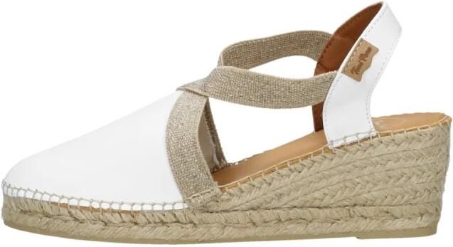 Toni Pons Tossa Dames Espadrilles Blanc Wit Leer TOSSAblanc - Foto 5