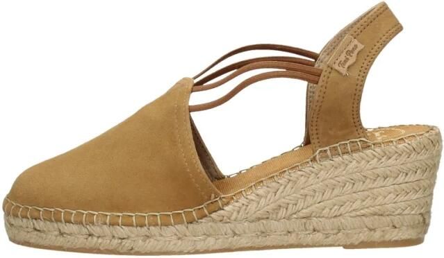 Toni Pons Tremp Dames Espadrilles Sleehak Bruin Suède - Foto 3