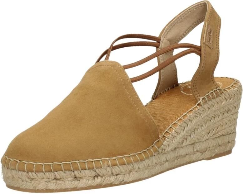 Toni Pons Tremp Dames Espadrilles Sleehak Bruin Suède - Foto 4