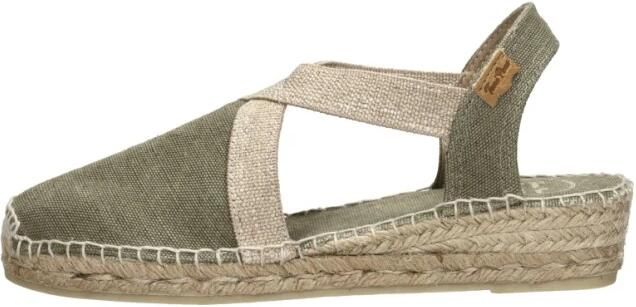 Toni Pons Verdi-V Dames Espadrilles Caqui Groen Canvas VERDIVcaqui - Foto 3