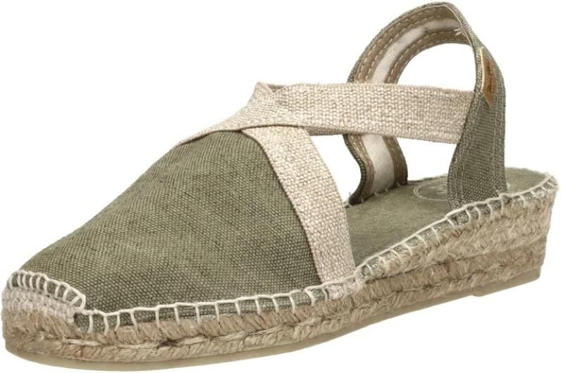 Toni Pons Verdi-V Dames Espadrilles Caqui Groen Canvas VERDIVcaqui - Foto 4