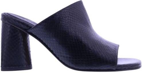 Toral Stijlvolle Heeled Mules Black Dames