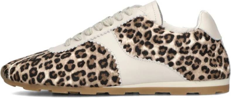 Toral Beige Animal Print Sneakers voor dames Brown Dames