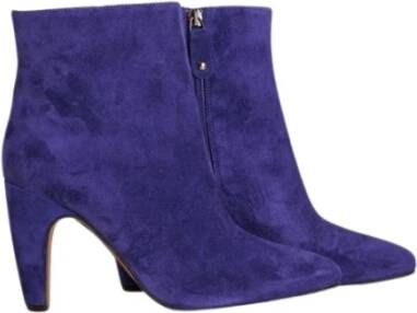 Toral Blauwe Suède Ritslaarzen Blue Dames