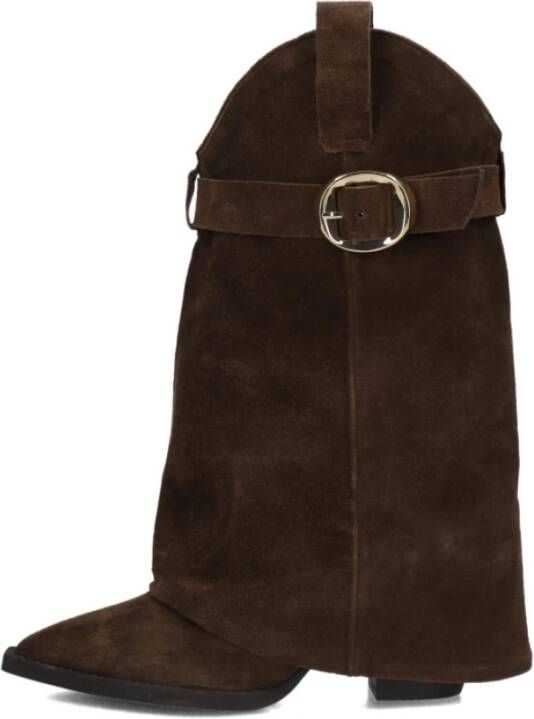 Toral Bruine Folk Laarzen voor Herfst Winter