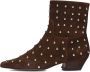 TORAL Enkellaarsjes Dames Irene Punk Maat: 41 Materiaal: Suède Kleur: Bruin - Thumbnail 3