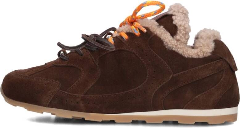 Toral Bruine Suède Sneakers voor Vrouwen