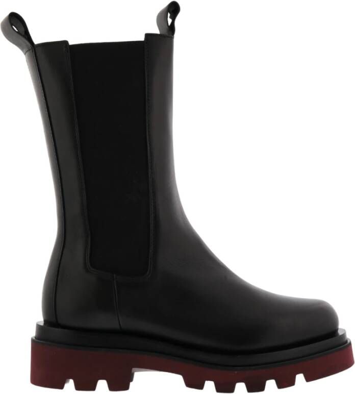 Toral Bourgondisch Scozia -blok Upgrade je stijl met deze Chelsea Boots voor vrouwen Black Dames
