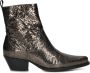 Toral Cowboylaarzen Dames Laarzen Damesschoenen Leer Krokodillenprint Blues met Lood - Thumbnail 7