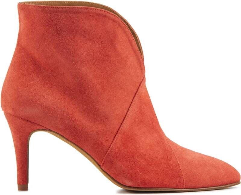 Toral Enkellaarsjes Dames Laarzen Damesschoenen Suède 12804 Oranje