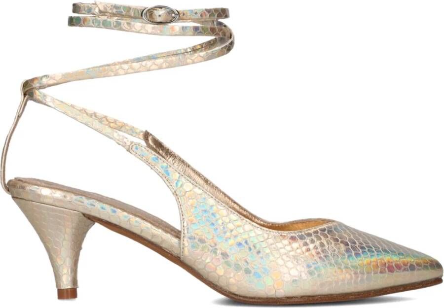 Toral Gouden Croco Wrap Pump Nor Yellow Dames