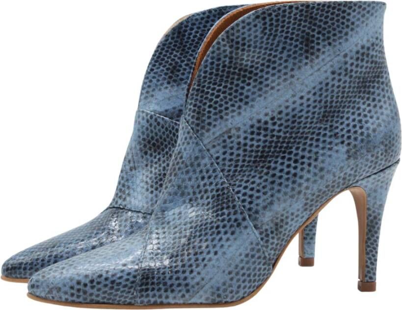 Toral Heeled Boots Blue Dames