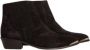 Toral Metalen Zwarte Enkellaarsjes met Gouden Detail Black Dames - Thumbnail 1