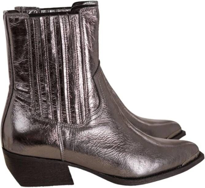 Toral Metallic Look Enkellaarzen Gray Dames