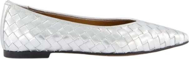 Toral Metallic Zilveren Loafer voor Vrouwen