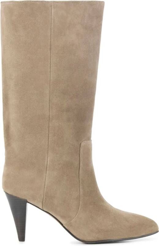 TORAL Hoge Laarzen Dames Seller Maat: 41 Materiaal: Suède Kleur: Taupe