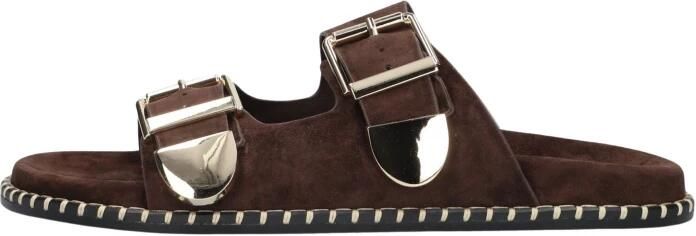 TORAL Slippers Dames Hidra Suède Bruin