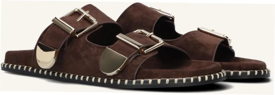 TORAL Slippers Dames Hidra Suède Bruin - Foto 3