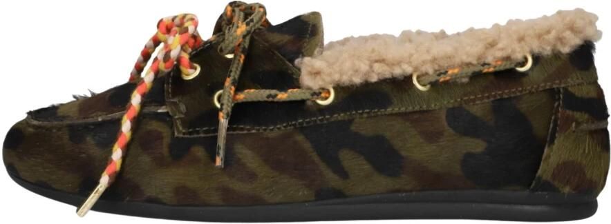 TORAL Loafers Dames Tl-nahua Winter Ponyhair Groen