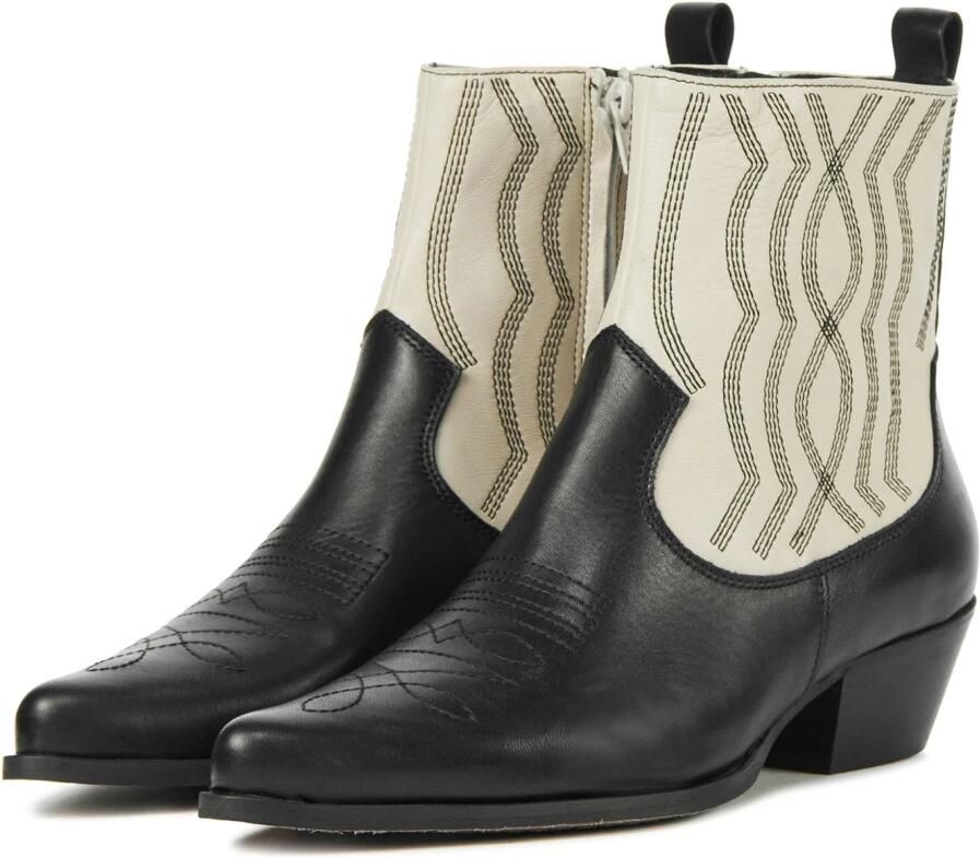 TORAL Enkellaarsjes Dames Blues Maat: 37 Materiaal: Leer Kleur: Zwart