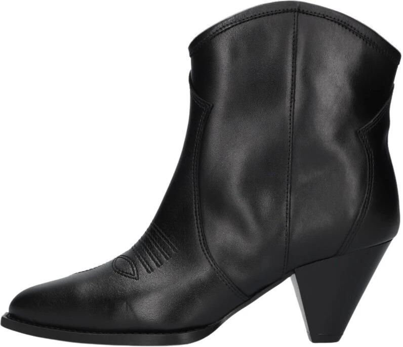 TORAL Enkellaarsjes Dames Cream Maat: 38 Materiaal: Leer Kleur: Zwart - Foto 3