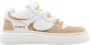 Toral Witte Leren Sneaker met Gouden Accenten Multicolor Dames - Thumbnail 1