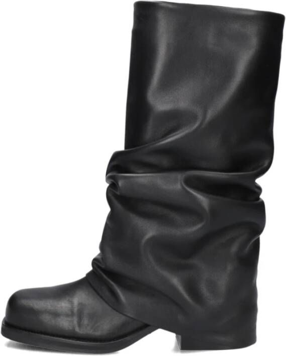 Toral Zwarte Leren Laarzen voor Herfst Winter