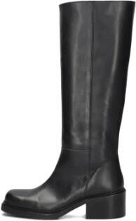 Toral Zwarte Leren Laarzen voor Herfst Winter