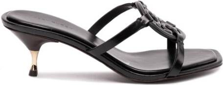 TORY BURCH 006 Perfect Black Geo Bombe Miller Sandalen Zwart Dames