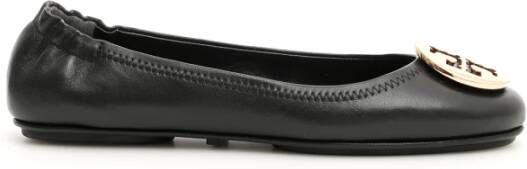 TORY BURCH Ballerinas Minnie Travel Ballet With Metal Logo in zwart