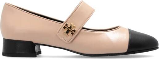 TORY BURCH Balletflats met hak 'Jane' Beige Dames