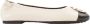 Tory Burch Beige Leren Ballerina Schoenen - Thumbnail 1