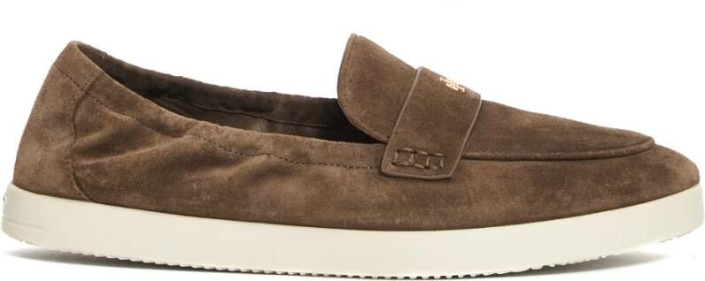 Tory Burch Beige Loafers Taupe Suède
