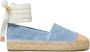 Tory Burch Blauwe Platte Schoenen met Enkelbandje - Thumbnail 1