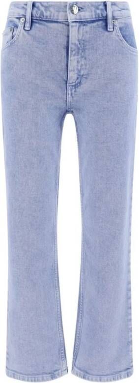Tory Burch Boot-Cut Jeans met Geborduurd Logo