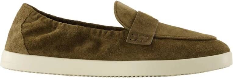Tory Burch Bruin leren ballet sport loafers