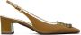 Tory Burch Bruine leren slingback pumps - Thumbnail 1