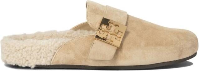 Tory Burch Bruine Shearling Loafer Schoenen
