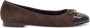 Tory Burch Bruine Suède Ballerina Flats - Thumbnail 1