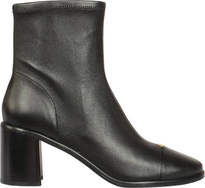TORY BURCH Cap-Toe Heel Enkellaars Black Dames
