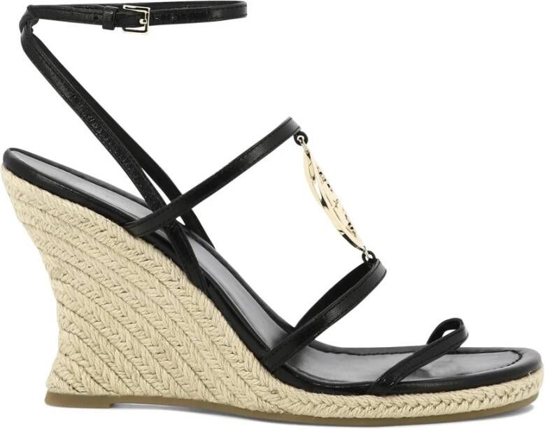 TORY BURCH Capri Miller Espadrille Sleehak Schoenen Black Dames