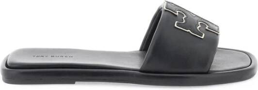 TORY BURCH Double T Sport Slide Dames zomer sliders Zwart Dames